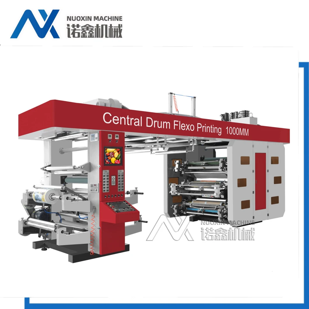 6 Color Central Drum Ci Flexo Printing Machine for Plastic/Paper/Non-Woven