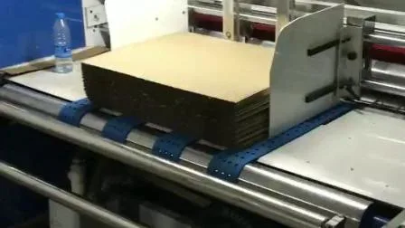 Máquina laminadora de cartón de flauta semiautomática servo de alta velocidad