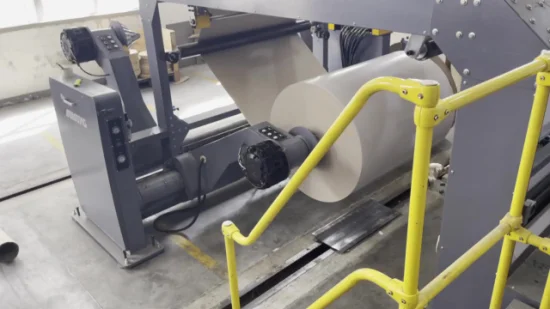 Máquina laminadora de papel de rollo a hoja de cuchilla doble, papel Kraft/cartón/papel gris/laminadora de papel artesanal mediante máquina de corte transversal de carrete de papel rotatorio doble a hoja