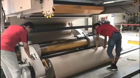 Máquina para fabricar cajas de cartón corrugado Línea de producción de papel Desbobinador de papel de carrete eléctrico Molino hidráulico sin eje Portabobinas